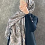 Etro Etnik Desen Pamuk Soft Şal 36631 -Vizon