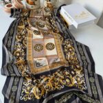 Versace Vual Şal Yerli 84263 - Siyah