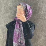 Etro Etnik Desen Pamuk Soft Şal 37631 - Mor