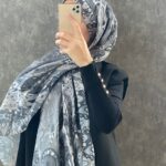 Etro Etnik Desen Pamuk Soft Şal 38630 - Antrasit