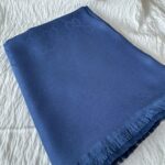 Gucci Çift Taraflı İtalyan Pamuk İpek Şal 96514 – Lacivert