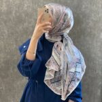 İTHAL ETRO DESEN NEW VUAL İPEK ŞAL 44344 -Pudra pembe