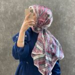 İTHAL ETRO DESEN NEW VUAL İPEK ŞAL 44344 -Pembe