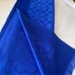 İthal Coach Çift Taraflı Pamuk Yün Şal 544381 - Saks