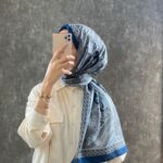 Etro Pamuk İpek Şal -987654 SAKS/GRİ