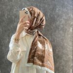 Etro Pamuk İpek Şal -987654  KARAMEL/EKRU