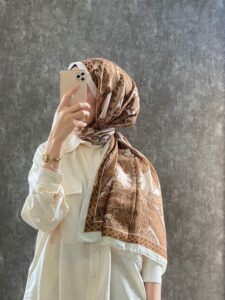 Etro Pamuk İpek Şal -987654  KARAMEL/EKRU