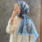 Etro Pamuk İpek Şal -987654  MAVİ