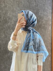 Etro Pamuk İpek Şal -987654  MAVİ