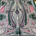 Etnik desen pamuk soft şal-321654  YEŞİL/PEMBE