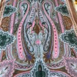 Etnik desen pamuk soft şal-321654  KARAMEL/PEMBE