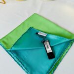 Vakko Çift Taraflı 12 mm %100 İpek Eşarp 10044 - Lime / Su Yeşili