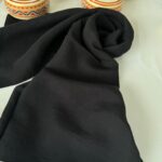 Pamuk krep krınkıl  şal eşarp- 020202 / Siyah