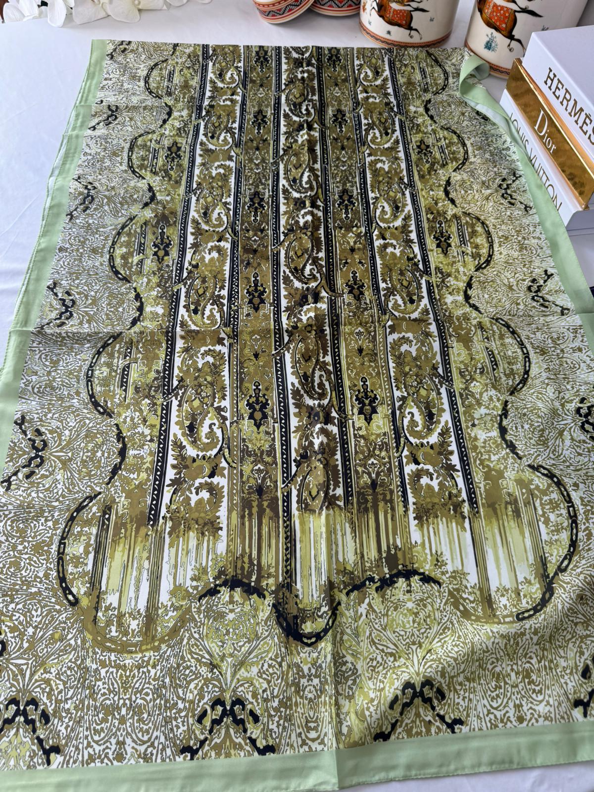 ETRO VUAL İPEK ŞAL 36987 - çağla yeşili - Görsel 2