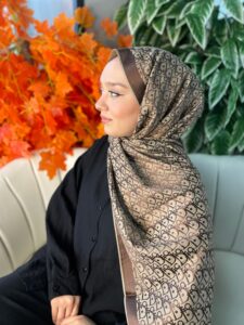 İthal Dior Kaşmir İpek Şal 49103 - Kahve