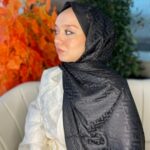 İthal Fendi Pamuk Yün İpek Şal 49101 - Siyah