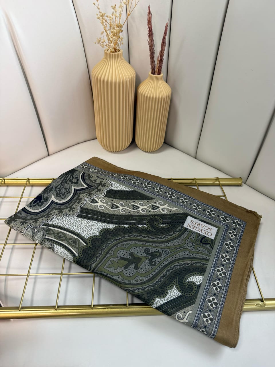 Etro Pamuk İpek Şal -987654 Mocha - Görsel 3