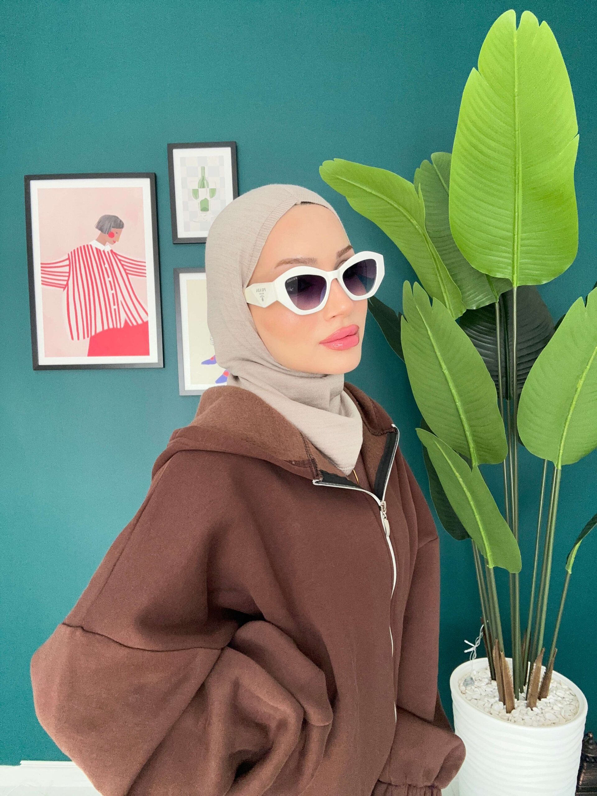 Tak Çık Triko Balaklava - 15811 - Koyu Vizon