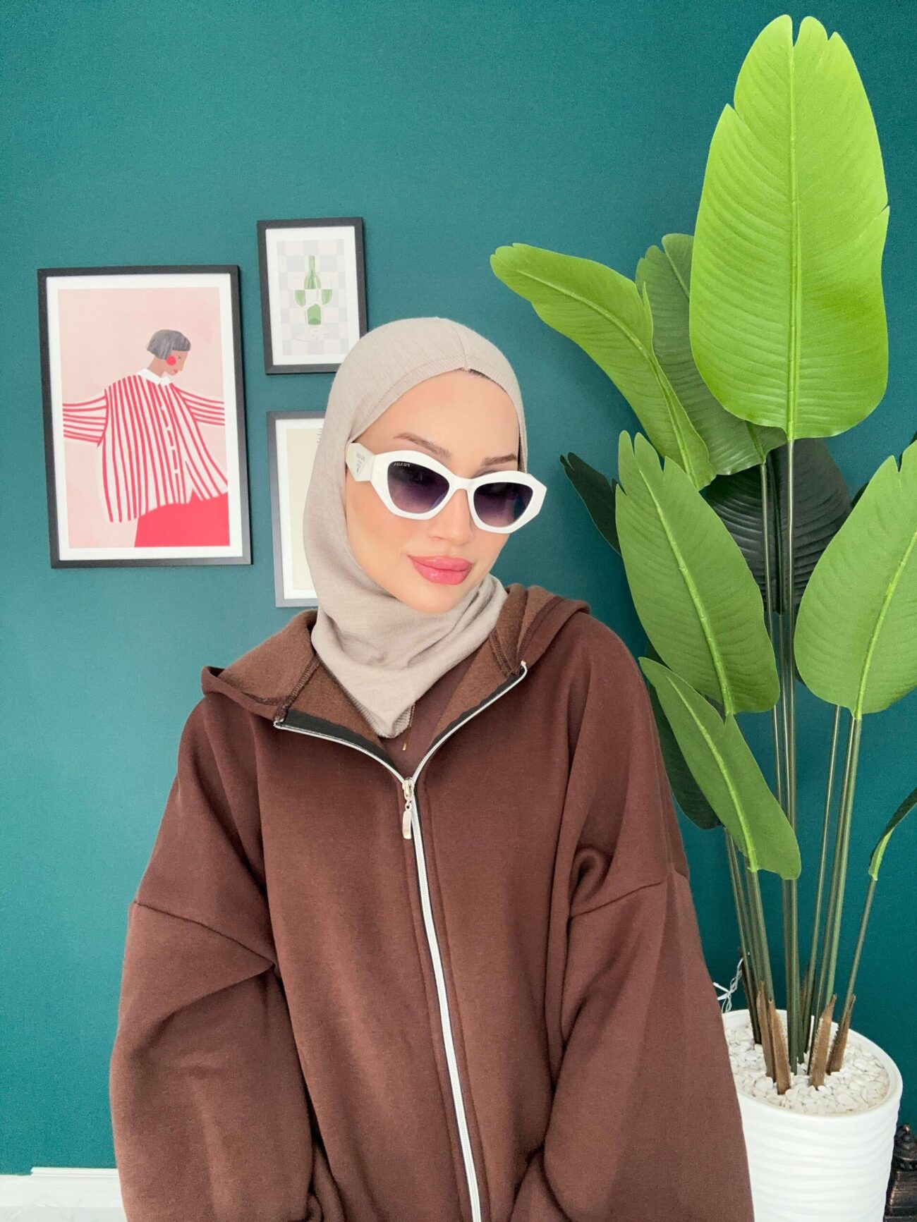 Tak Çık Triko Balaklava - 15811 - Koyu Vizon - Görsel 2