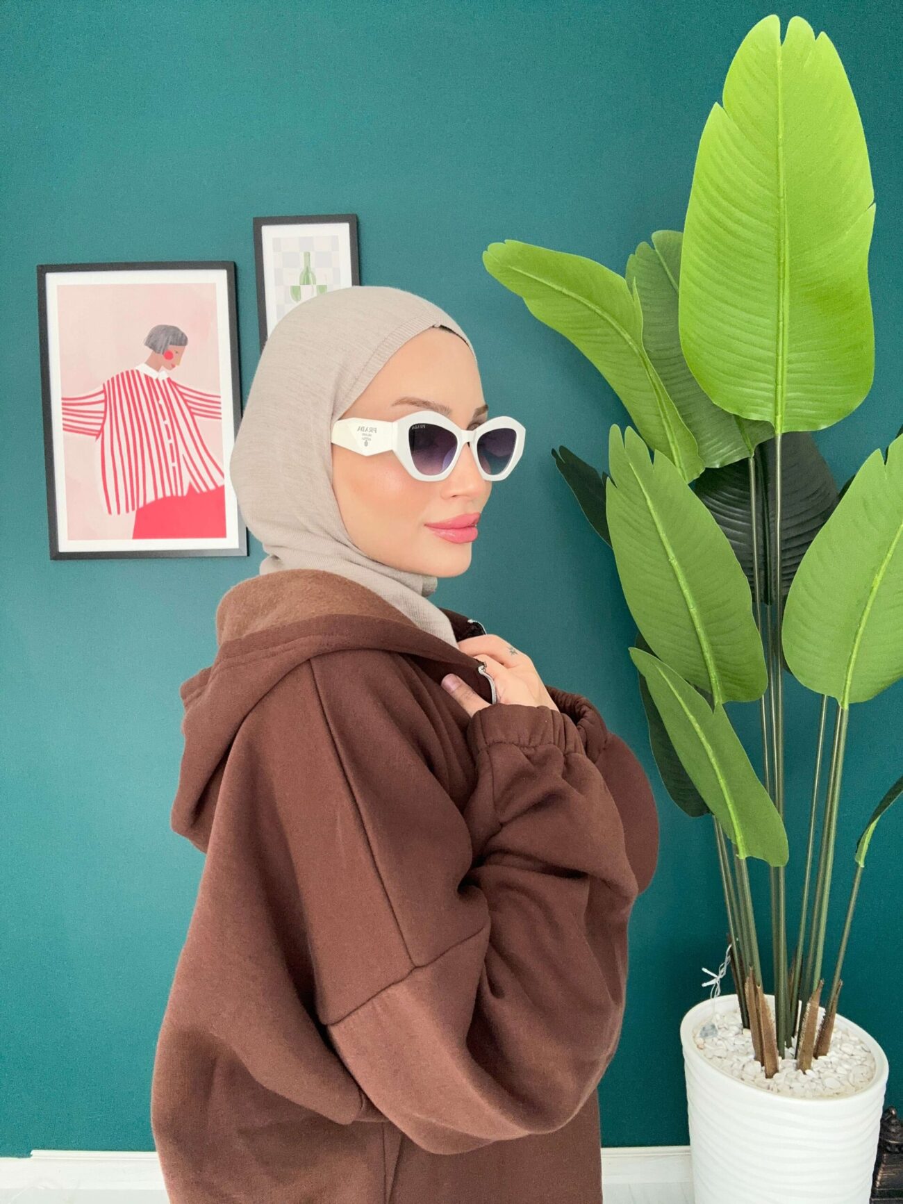 Tak Çık Triko Balaklava - 15811 - Koyu Vizon - Görsel 3