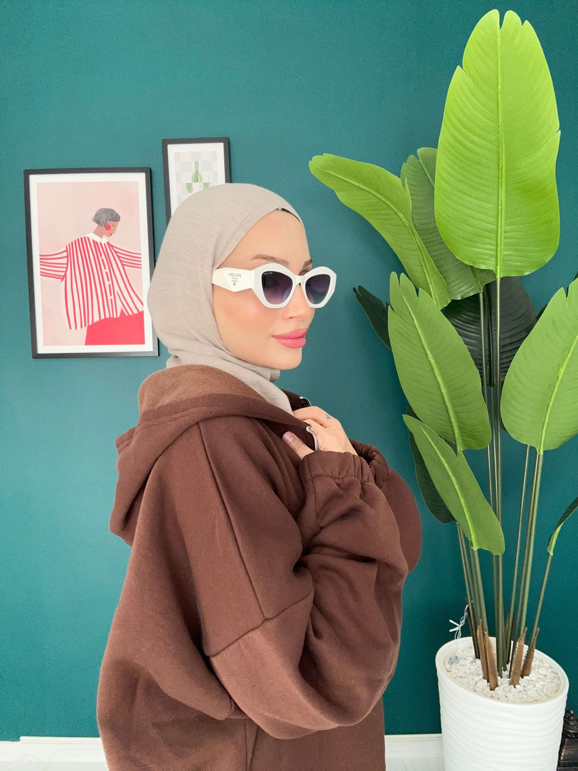 Tak Çık Triko Balaklava - 15811 - Koyu Vizon - Görsel 3