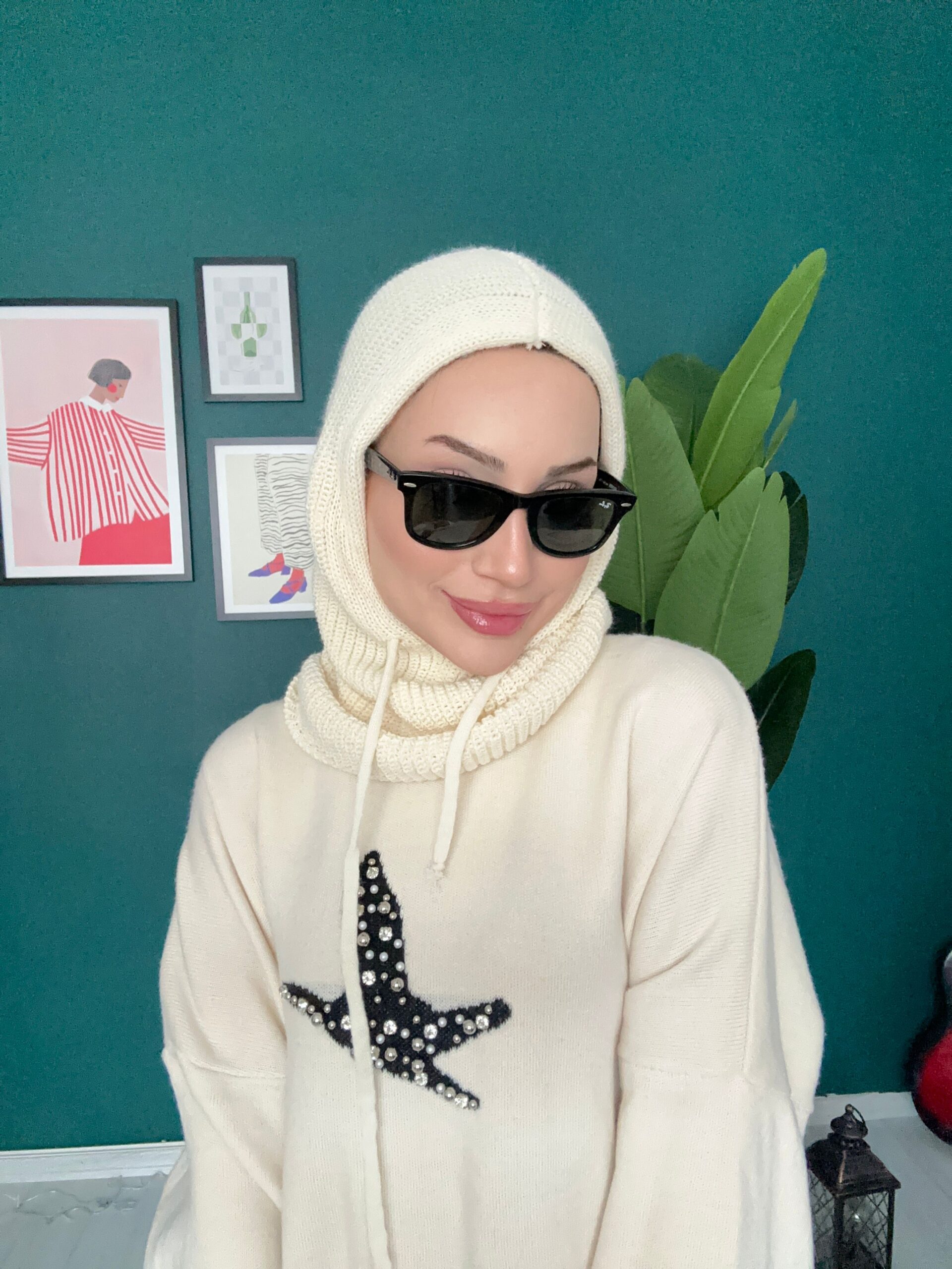 Triko Başlık Balaclava 25801 - Taş