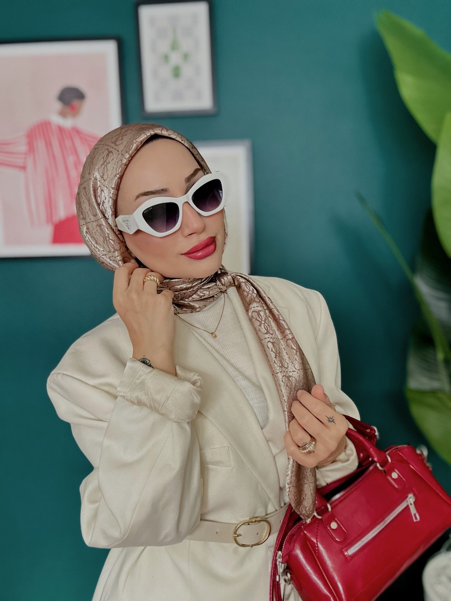 Guess Jakar Eşarp 47971 - Kahve