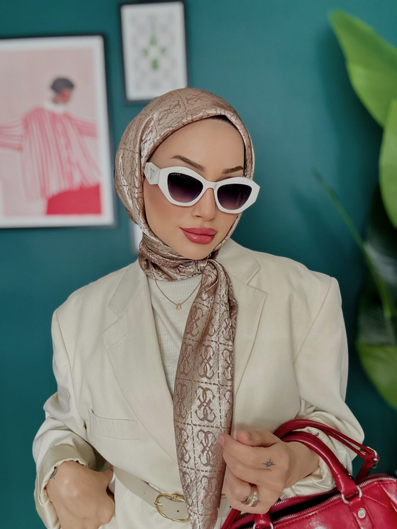 Guess Jakar Eşarp 47971 - Kahve - Görsel 2