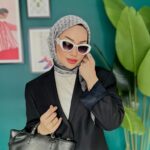 Lv Çift Taraflı Kaşmir İpek Eşarp 10445 -  Gri