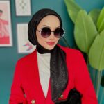 Etnik Desen Jakar Eşarp 45971 - Siyah