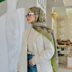 Etro Pamuk İpek Şal -987654 YEŞİL/VİZON