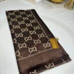 İthal G Kaşmir İpek Şal 49102 - Kahve