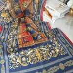 Versace Vual İpek Şal 100500 - Bordo