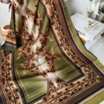 Etnik Desen Pamuk Soft Şal 83924 - Fıstık Yeşili