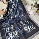 Etnik Desen Pamuk Soft Şal 83925 - Antrasit