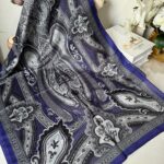 Etro Pamuk İpek Şal -987654 Morcivert