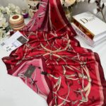 Lv Çift Taraflı İthal Vual İpel Şal 85631 - Kırmızı