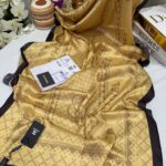 Chanel Çift Taraflı İthal Vual İpel Şal 85651 - Camel