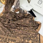 Touch İthal Etnik Desen Pamuk İpek Şal 63459- Vizon