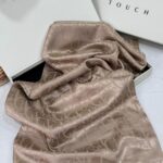 Dior Desen Pamuk İpeksi Jakar Şal 88731 - Mocha