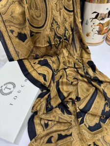 Touch İthal Pamuk İpek Şal 63454 - Gold