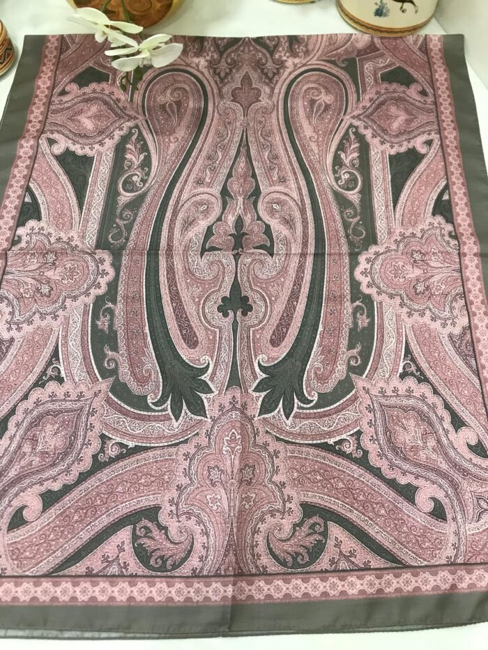 Etro Pamuk İpek Şal -987654 Eflatun