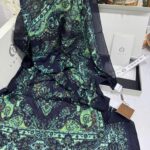 Touch İthal Etnik Desen Pamuk İpek Şal 63456 - Gecenin Aydınlığı