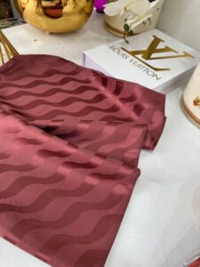 Su Yolu Pamuk Jakar Şal - Kızıl Kahve