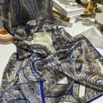 İTHAL ETRO DESEN NEW VUAL İPEK ŞAL 44344 - Saks