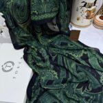 Touch İthal Pamuk İpek Şal 63454 - Siyah,Yeşil