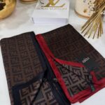 Avantajlı Kutu 2'Li Fendi İthal Vual Twill İpek Şal