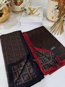 Avantajlı Kutu 2'Li Fendi İthal Vual Twill İpek Şal