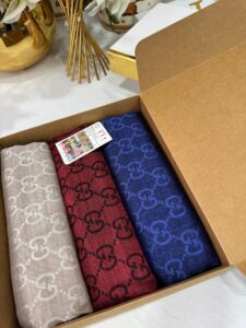 En Çok Satan 3'li Set G Desen A Kalite İthal Yün İpek Şal