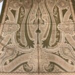 Etro Pamuk İpek Şal -987654  nil yeşili gold